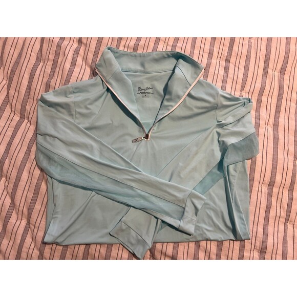 The Tailored Sportsman Icefil Long Sleeve 1/4 Zip Mesh Cutout Pullover Women’s M - Picture 7 of 10